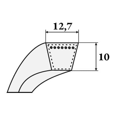 Кабели Ремень клиновой SPA 1550 SWR