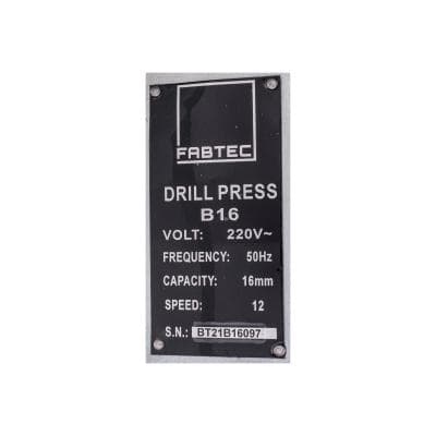 Кабели Станок сверлильный настольный В 16 FABTEC 60072