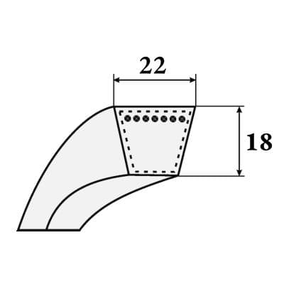 Кабели Ремень клиновой SPC 3550 SWR